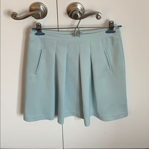 Loft sky blue a-line skirt